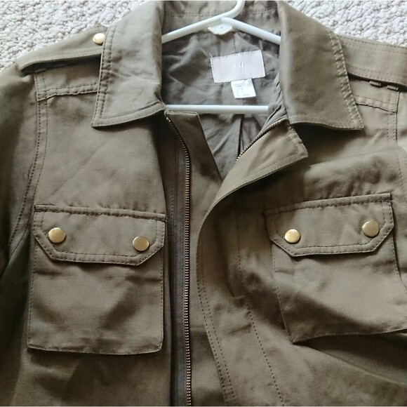 H&M Green military Jacket - Picture 9 of 14